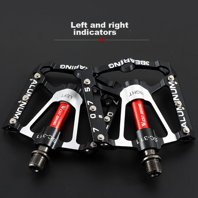 WestBiking Sanpeilin Bicycle Pedals, Aluminum Alloy Mountain Bike Universal Bear...
