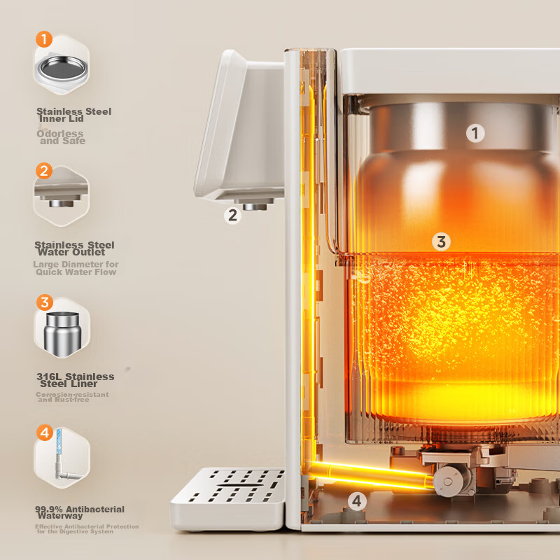 Midea Cube Electric Kettle Water Boiler Drinking Water Machine, Electric Kettle...