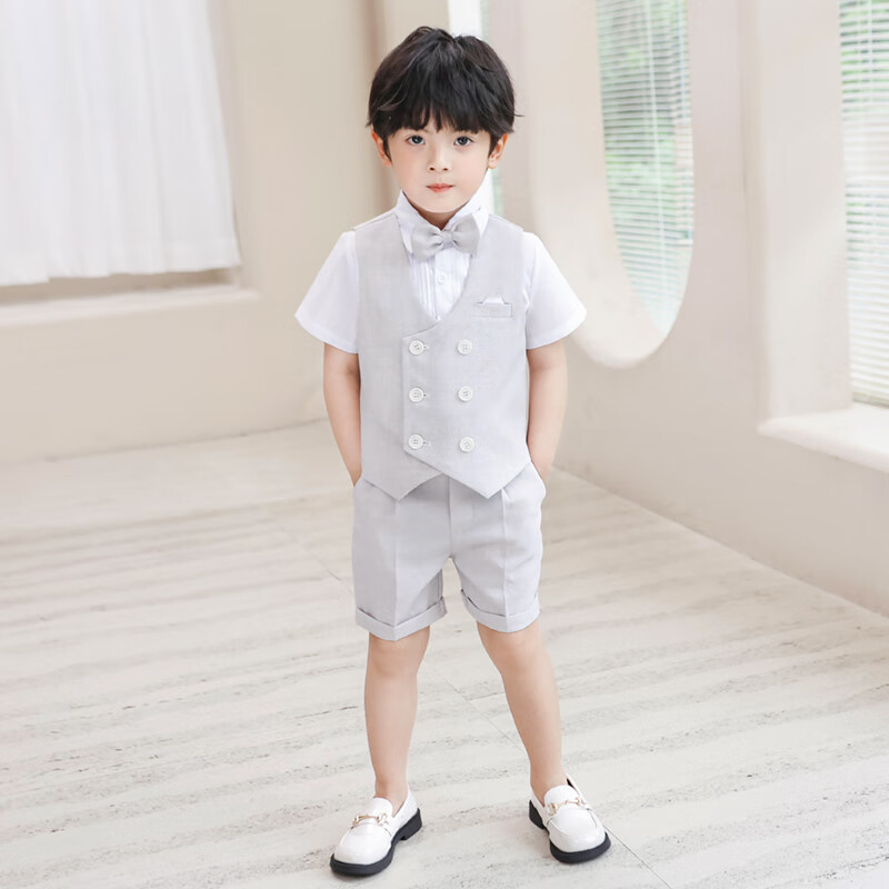 LUOBOBEIBEI Boys' Suit, Summer Short-Sleeve Children's Vest Set, Children's Day...