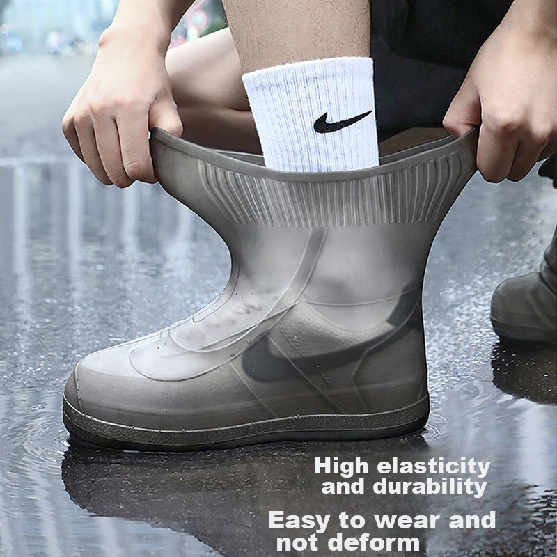 Biaze Biaze Waterproof Shoe Covers for Adults, Silicone Rain Shoe Covers, Non-Sl...
