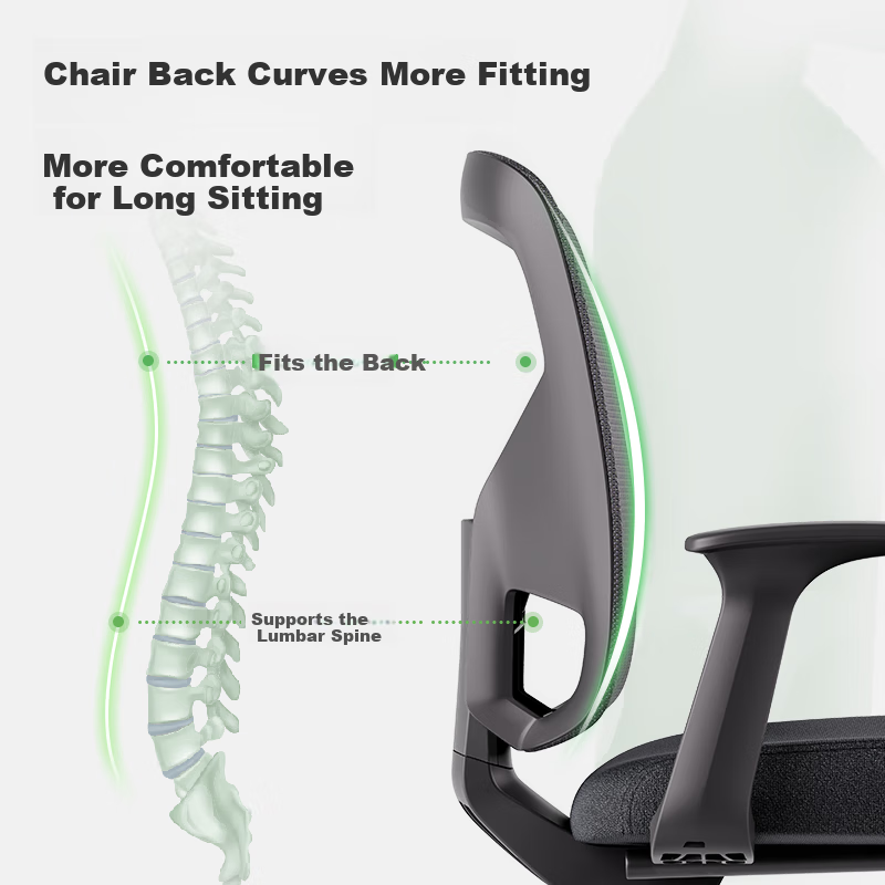 Deli 4900M Business Office Computer Chair Enterprise Procurement Bow Chair Expan...