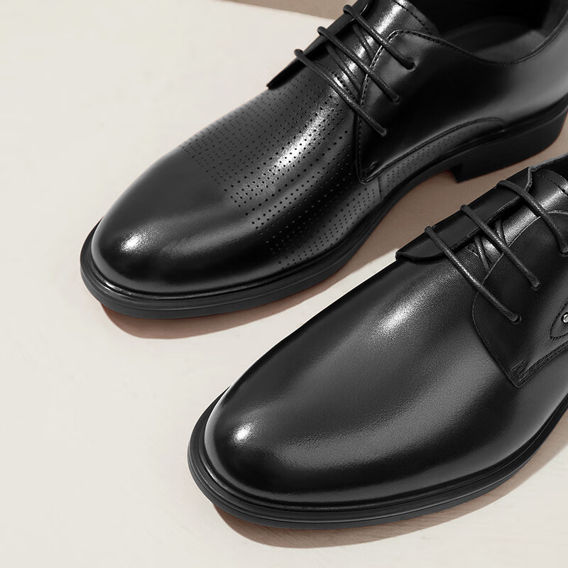 Belle Men's Shoes, Business Formal Leather Shoes, Casual Height-Increasing Soft-...