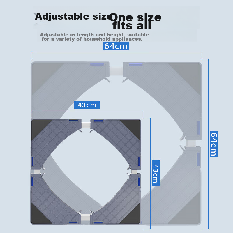 Heptagonal Washing Machine Base, Fully Automatic Drum And Impeller Washing Machi...