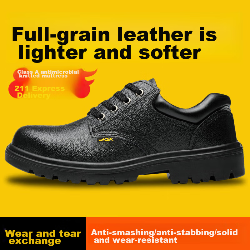 Old Butler Safety Shoes for Men, Anti-Smashing, Anti-Puncture, LA Steel Toe, Ste...