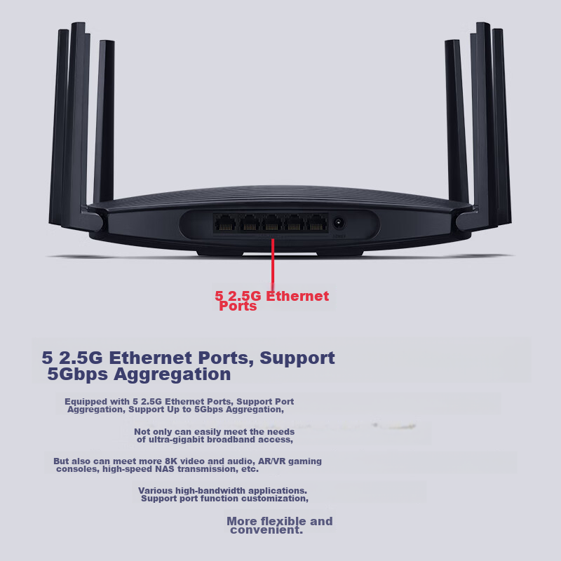 TP-LINK BE7200 WiFi 7 Gigabit Dual-Band Wireless Router, 7200M Gaming Accelerati...