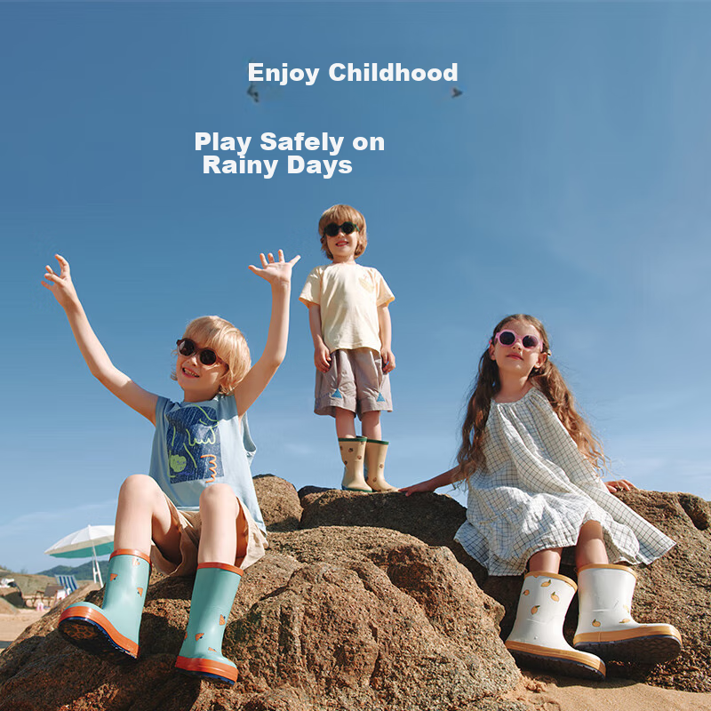 Lemonkid Children's Rain Boots, Boys And Girls Rubber Shoes, Non-Slip Waterproof...