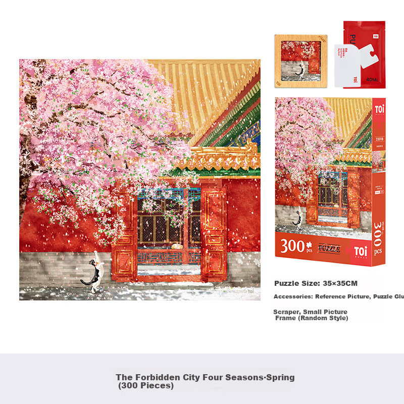 TOI Tuiyi Trendy Puzzle, 300 Pieces, Stress Relief, Boredom Buster, High Difficu...