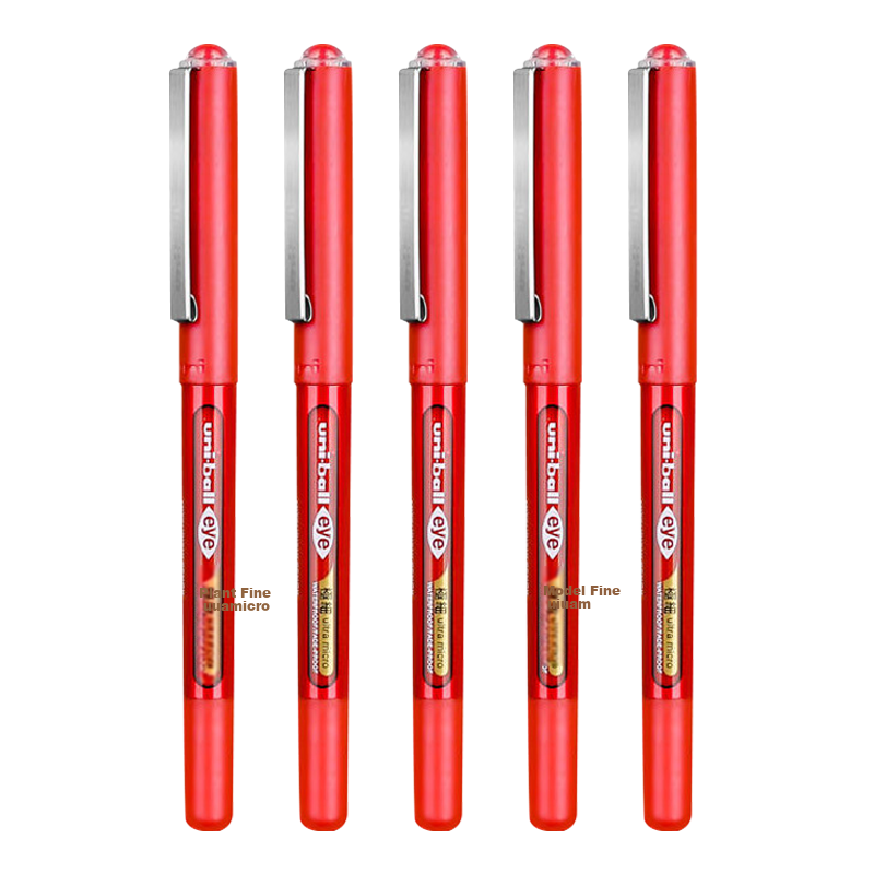 Uni Mitsubishi Uni-ball EYE Red Gel Pen, Stylish 0.38mm Red Pen, Signature Pen,...