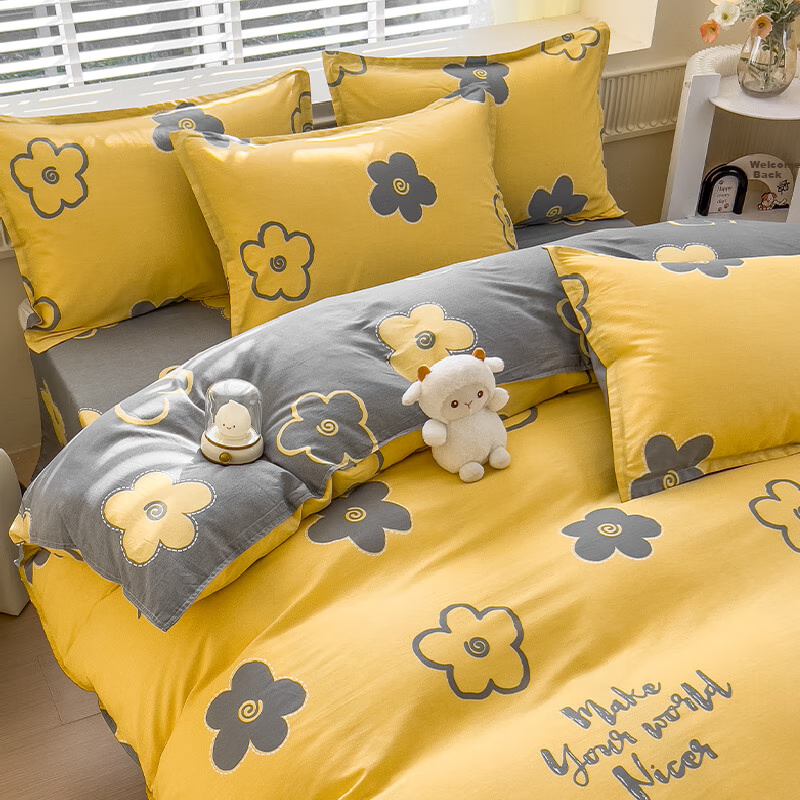 Mengshina Pure Cotton Duvet Cover Single Piece, Children's Pure Cotton Quilt Cov...