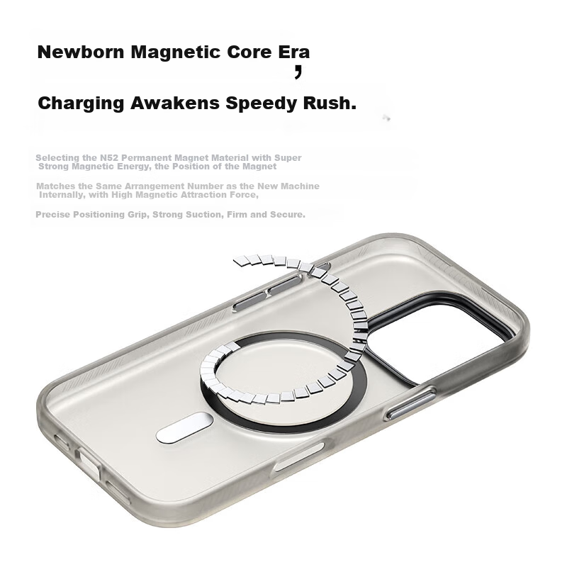 W&P IPhone 16 Pro Max Case, Matte Skin-Like Protective Cover, Magnetic Charging...