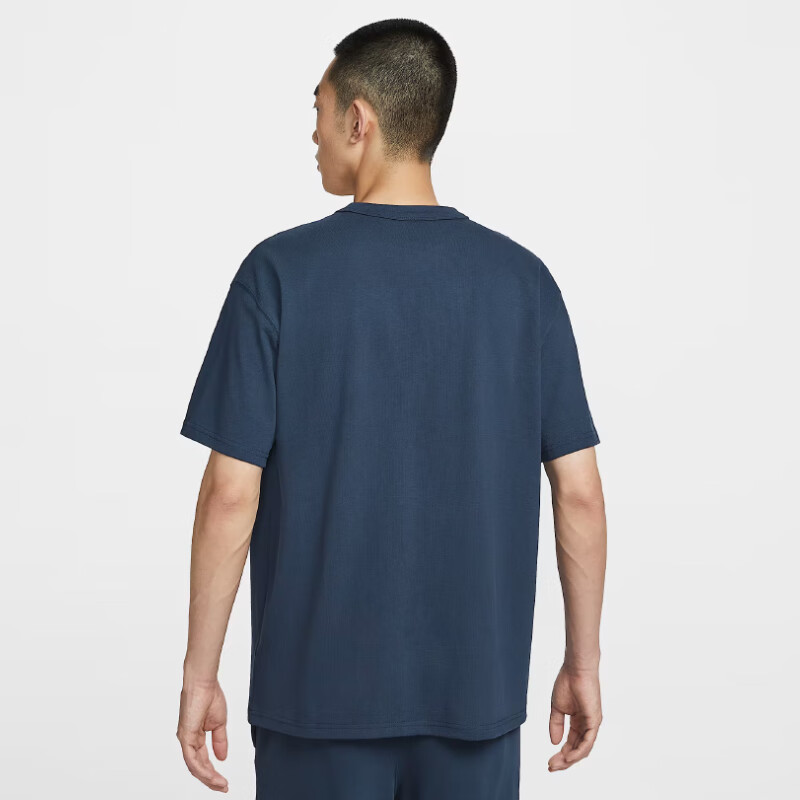 Nike Men's Short-Sleeve T-Shirt, Knitted Collarless, Athletic Casual, Classic Si...