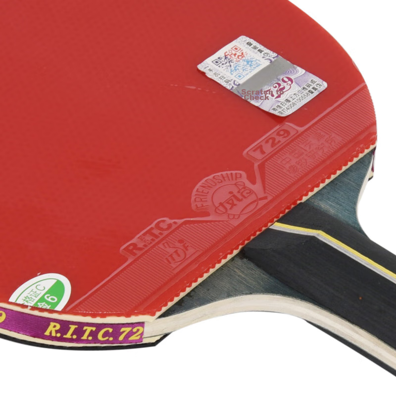 729 Table Tennis Racket, Penhold Grip, 4-Star VERY Racket, Double-Sided Reverse...