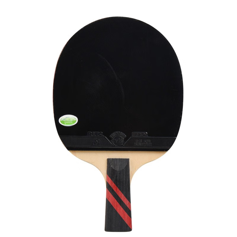 729 Table Tennis Racket Straight Handle, 5-Star Very Pure Wood Ping Pong Paddle,...