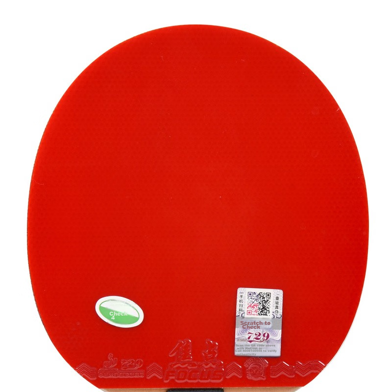 729 Table Tennis Racket Straight Handle, 5-Star Very Pure Wood Ping Pong Paddle,...