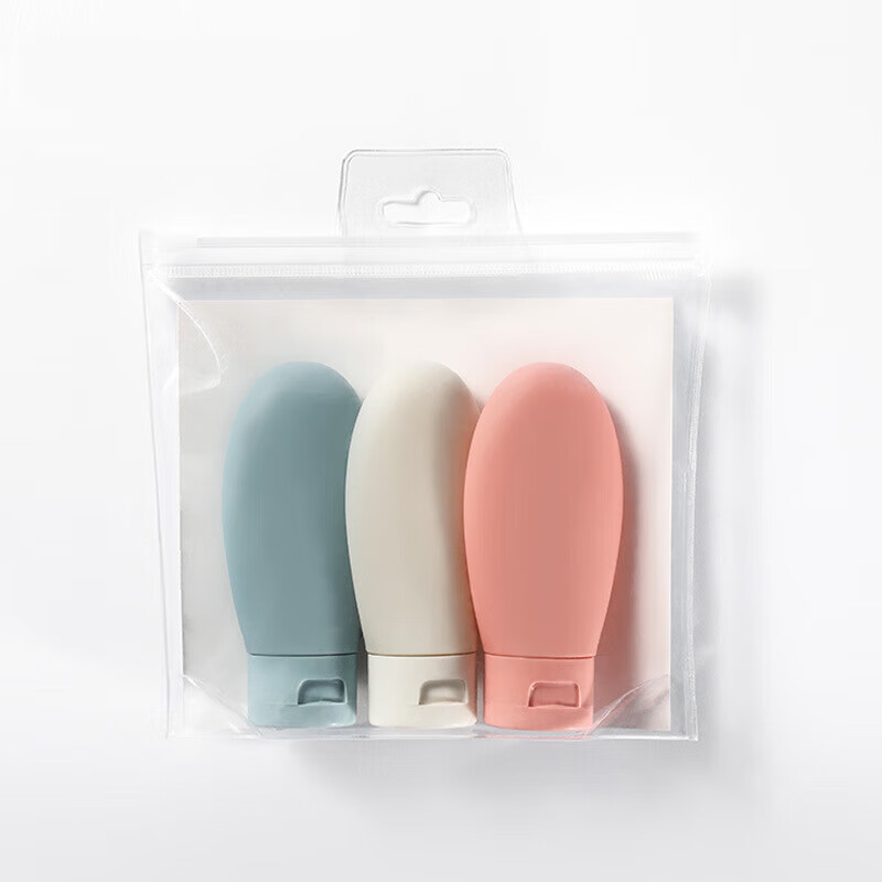 Xinqin Travel Portable Cosmetic Dispenser Bottles Set, 3-Pack, for Lotion, Shamp...