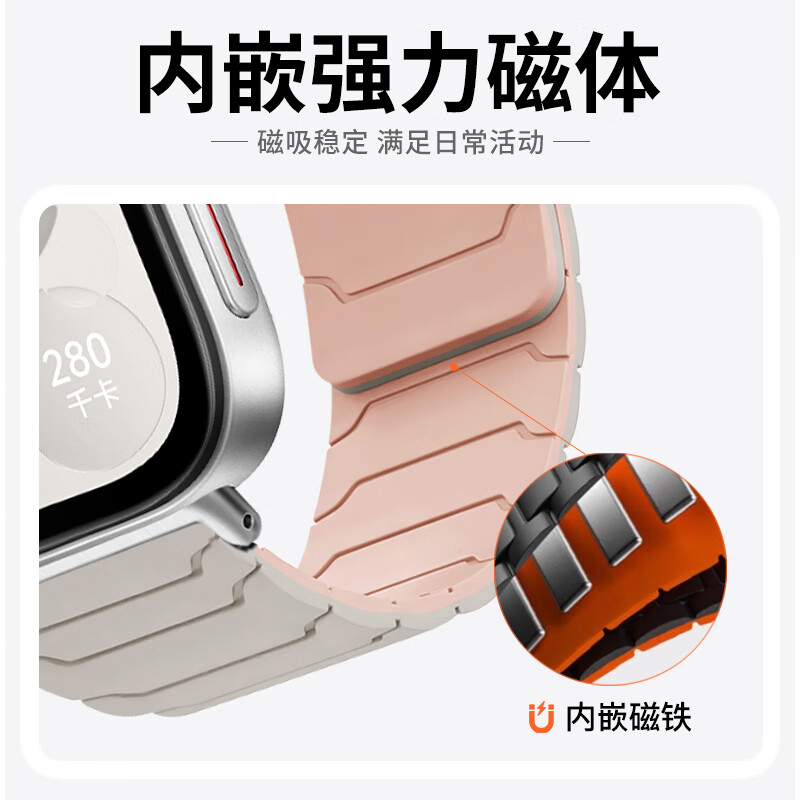 Warrior Armor Magnetic Strap for Huawei Fit4pro/Fit4/Fit3 Watch Band 20MM Interf...