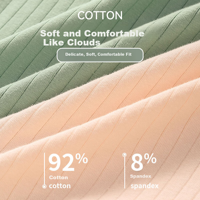 FitonTon 6-Pack Women's Cotton Antibacterial Breathable Mid-Rise Comfortable Und...