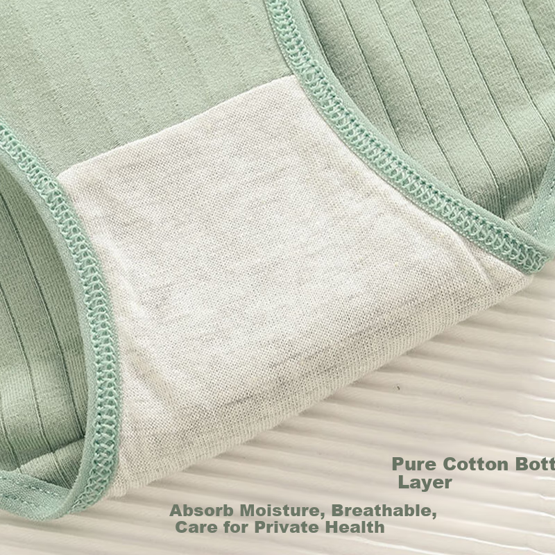 FitonTon 6-Pack Women's Cotton Antibacterial Breathable Mid-Rise Comfortable Und...