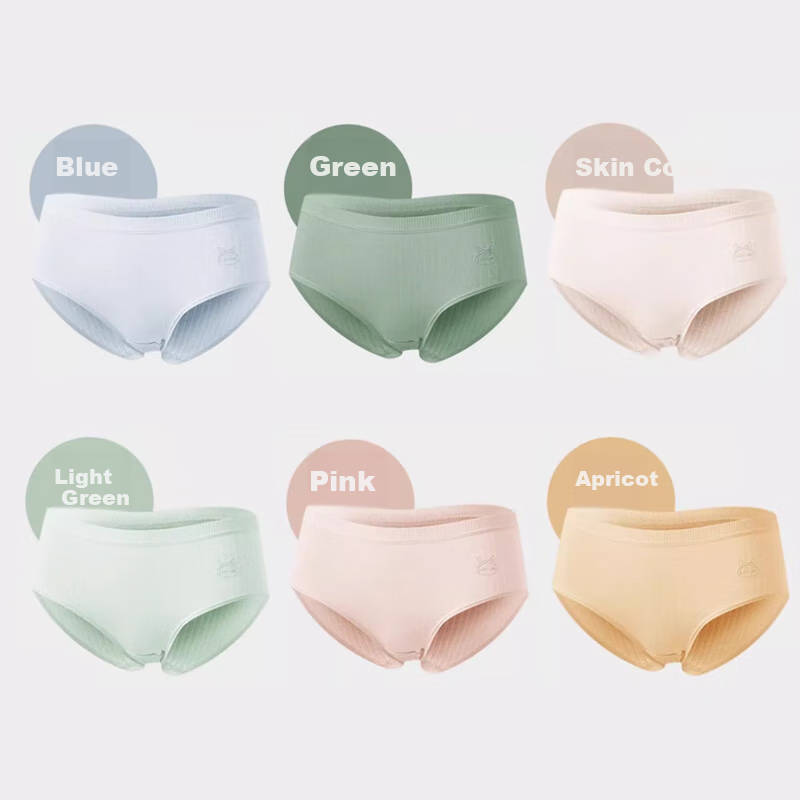 FitonTon 6-Pack Women's Cotton Antibacterial Breathable Mid-Rise Comfortable Und...