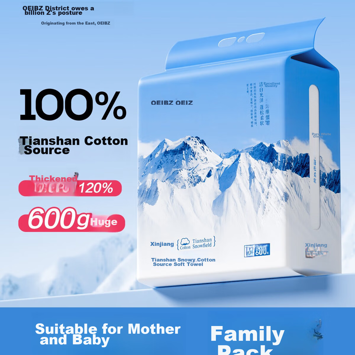 Oeiez Medical-Grade Face Towels, Hanging Soft Cotton Wipes, Thickened Large Size...