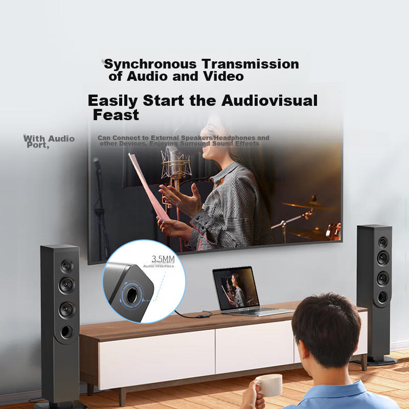 Lulian HDMI to VGA Converter, High-Definition Video Adapter with Audio And Power...