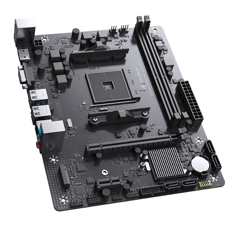 MAXSUN MS-Challenger B450M Motherboard Supports 5500/5600G/5700X (AMD B450/Socke...