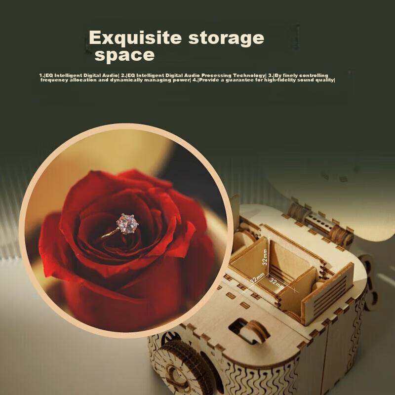 ROKR Creative Password Box, Decryption Box, DIY Handmade Building Blocks, Puzzle...