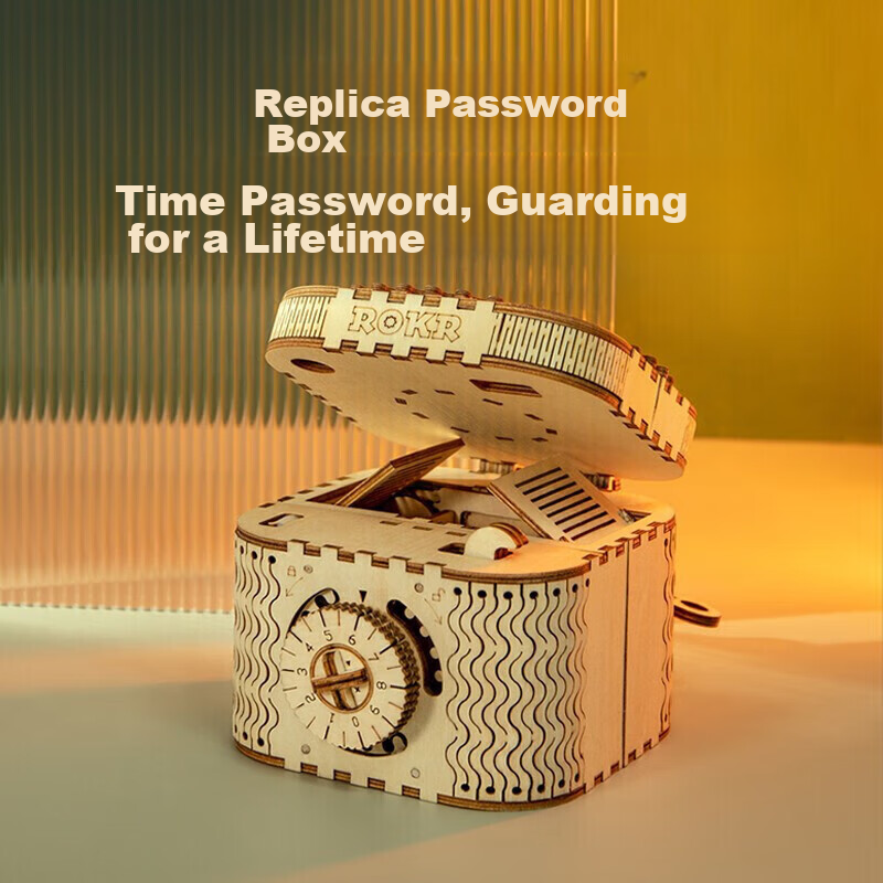 ROKR Creative Password Box, Decryption Box, DIY Handmade Building Blocks, Puzzle...