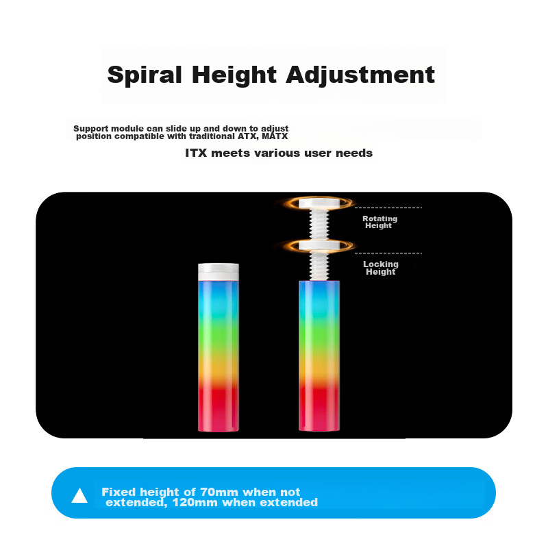 Liantuo Argb Graphics Card Support Bracket, Desktop Computer Graphics Card Stand...