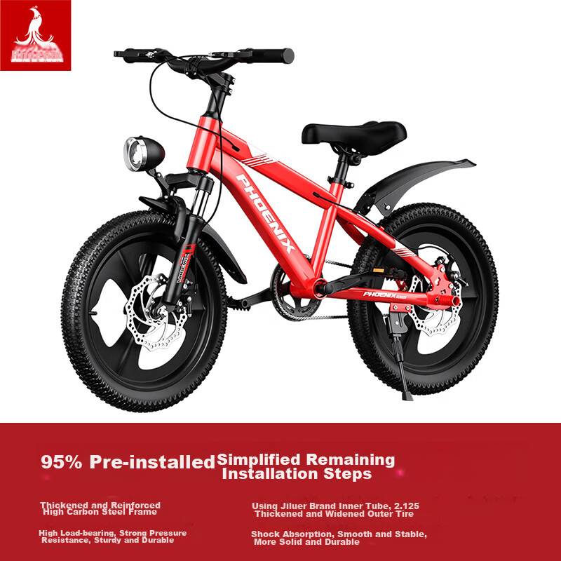 Phoenix Children's Bicycle for Ages 6-12, Student Bike for Older Kids, Mountain...