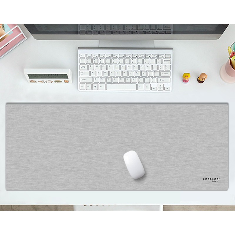 Feidun LESAILES Gray Striped Gaming Mouse Pad, Large Size, Locking Edge, Thicken...