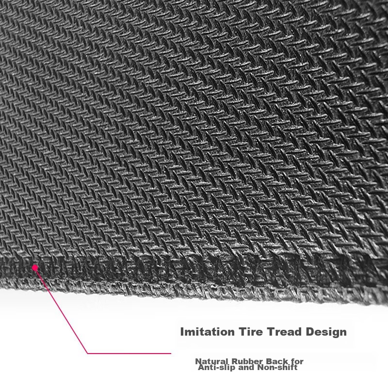 Feidun LESAILES Gray Striped Gaming Mouse Pad, Large Size, Locking Edge, Thicken...