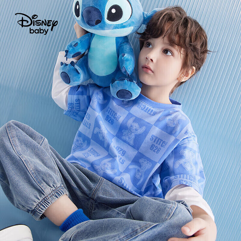 Disney Children's Clothing, Boys And Girls Knitted Faux Two-Piece Long-Sleeve T-...