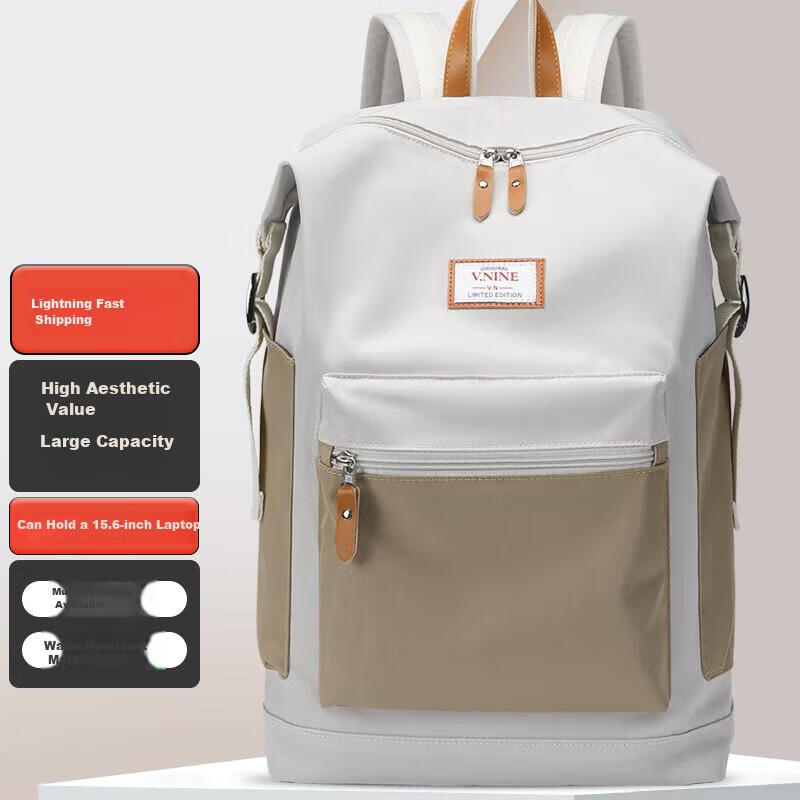 V.NINE Backpack for Women, Water-Resistant Travel Backpack, Large Capacity Lapto...