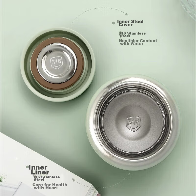 Fuguang Qingxin Insulated Mug for Men And Women, Stylish Water Bottle, Ultra-Lig...