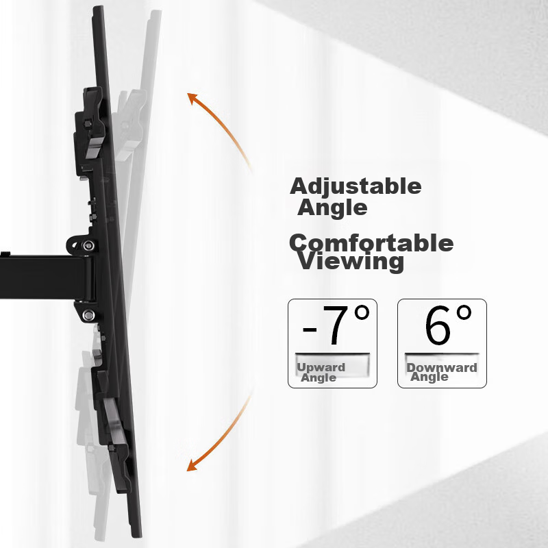 Jingying TV Extendable Wall Mount (45-86 Inches), Universal Extendable Rotating...