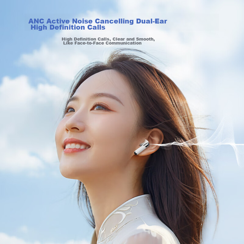 Lenovo Yinengzhe Bluetooth Earphones, ANC+ENC Active Noise Cancellation, True Wi...