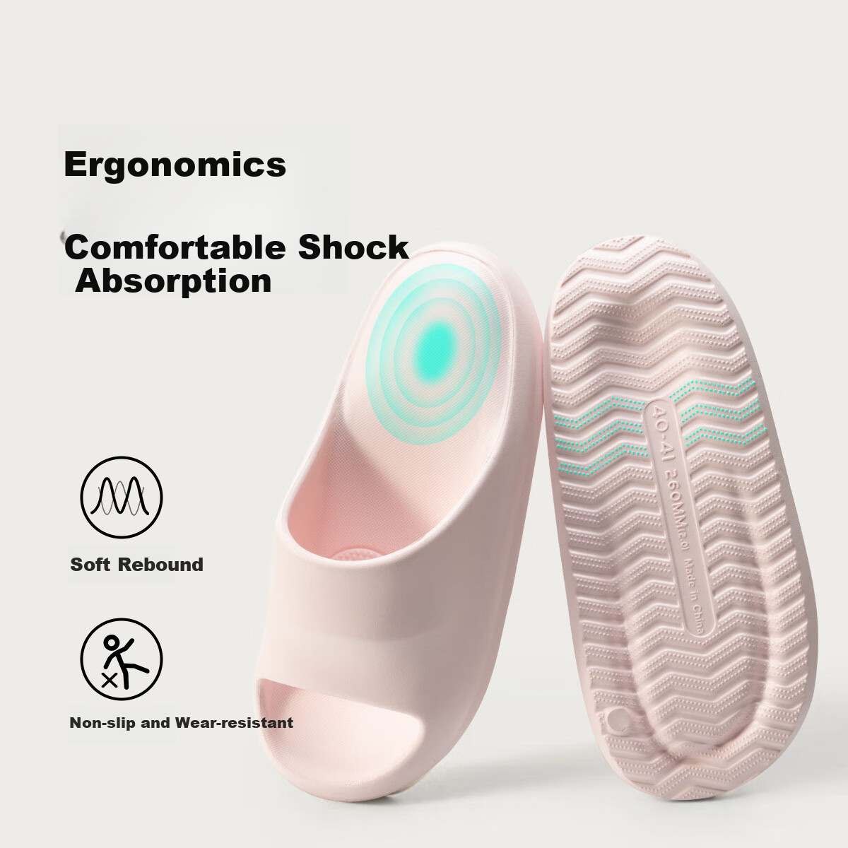 TZLDN Men's Home Slippers EVA Anti-Slip Indoor Household Couples Slides Men's Si...