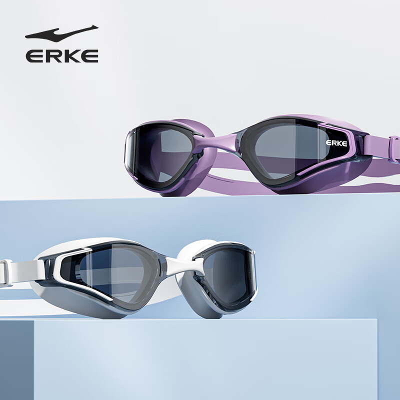 ERKE Adult HD Anti-fog Swimming Goggles Men Women Professional Racing Swim Goggl...