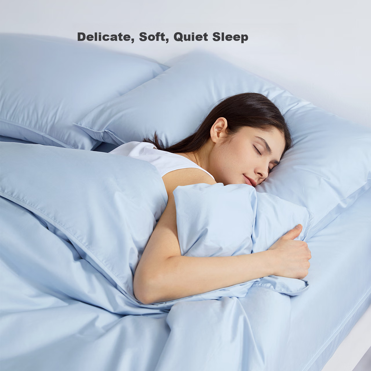 Shupiaoer Anti-Mite Four-Piece Bedding Set, Solid Color, Dust Mite And Allergy-P...