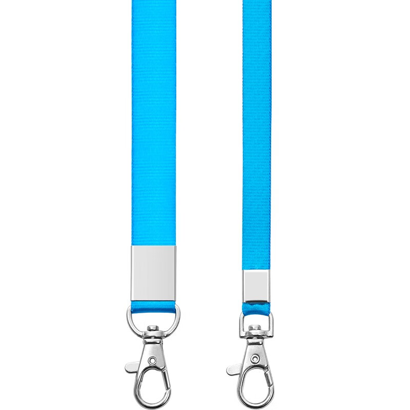 UHOO 6742-6 ID Card Lanyard (1.5cm Wide), Sky Blue, 6 Pieces/pack, ID Card Holde...