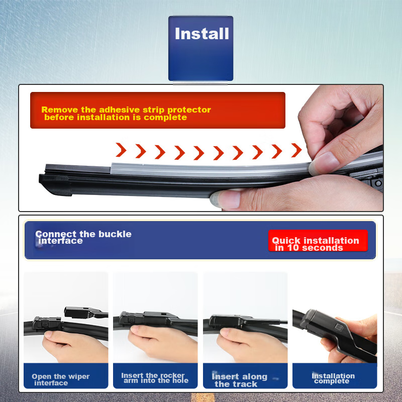 YITU Volkswagen Bora [2011-2018 Models] Dedicated Frameless Wiper Blades, Bora L...