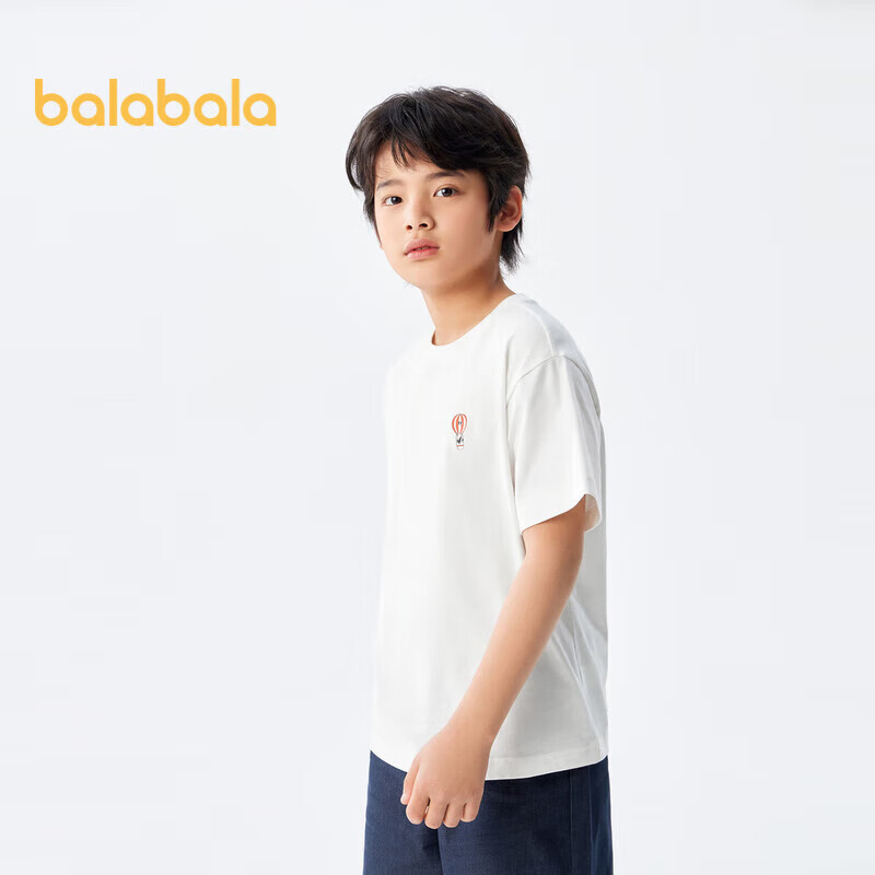 Balabala Children's Clothing, Boys' T-Shirt Short Sleeve, 2024 Summer Wear, Girl...