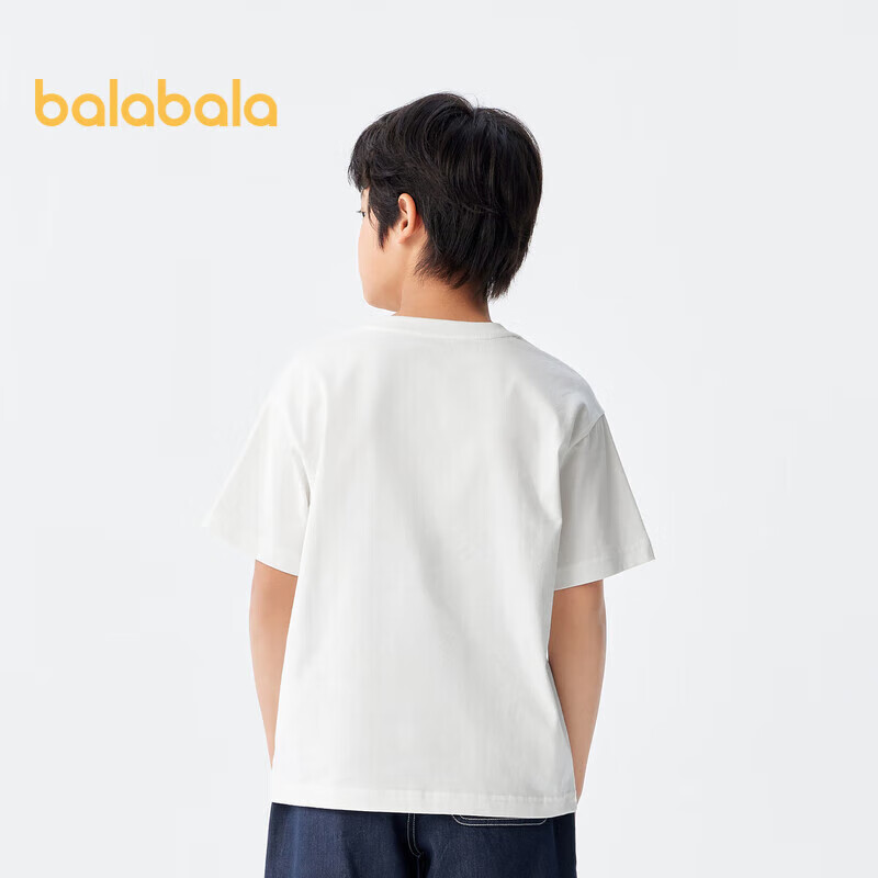 Balabala Children's Clothing, Boys' T-Shirt Short Sleeve, 2024 Summer Wear, Girl...