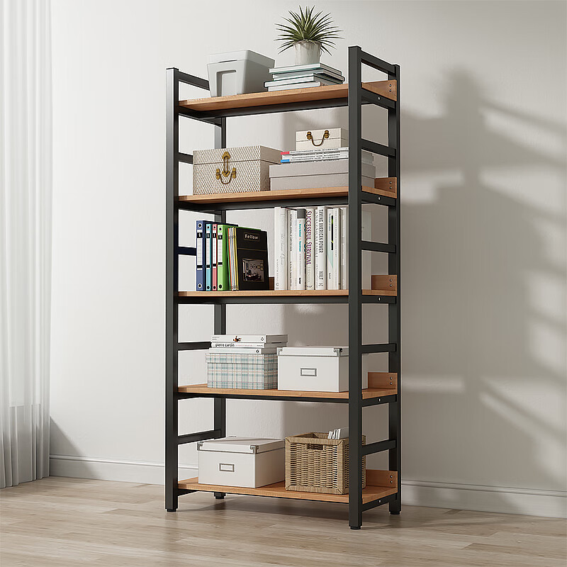 Jungle Bookshelf Storage Rack Multi-layer Floor-standing Living Room Bookcase Ho...