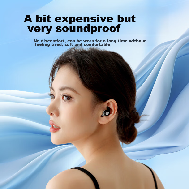 BDAC Sleep Earplugs, Noise-Reducing, for Men And Women, Strong Soundproofing, Co...