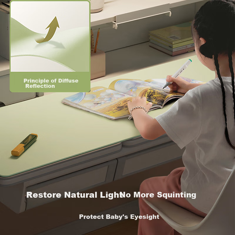 Fengliang Desk Mat, Children's Study Table Pad, Silicone Mat, Study Table Protec...