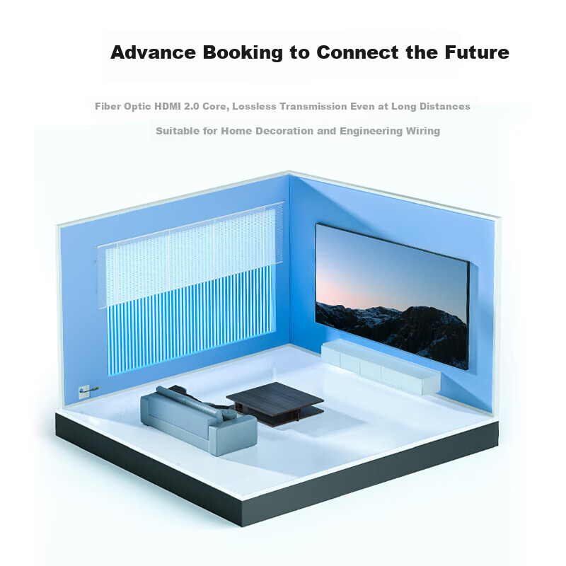 Shengwei Fiber Optic HDMI Cable 2.0 Version 4K High Definition Cable for Compute...