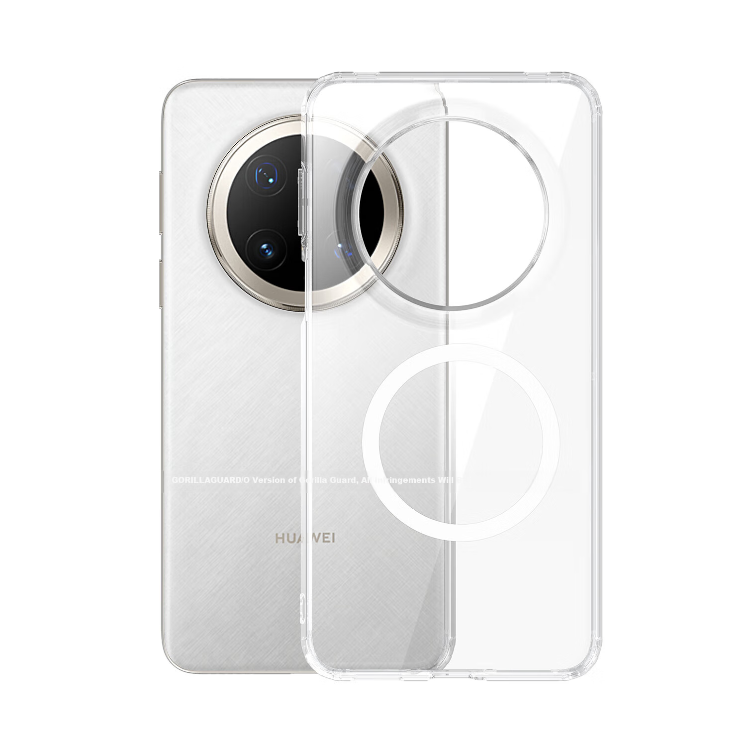 Xingqiu Guardian Advanced Magnetic Adsorption Transparent Protective Case for Hu...