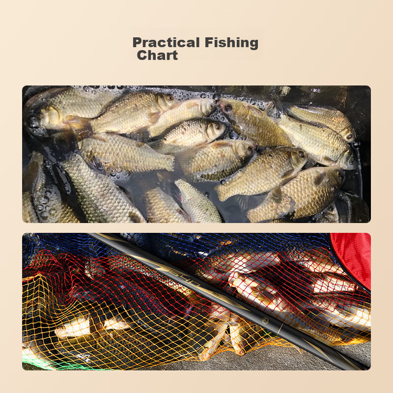 Jingzao Dahuo 1 Comprehensive Fishing Rod, Carp And Bighead Carp Rod, Carbon Fib...